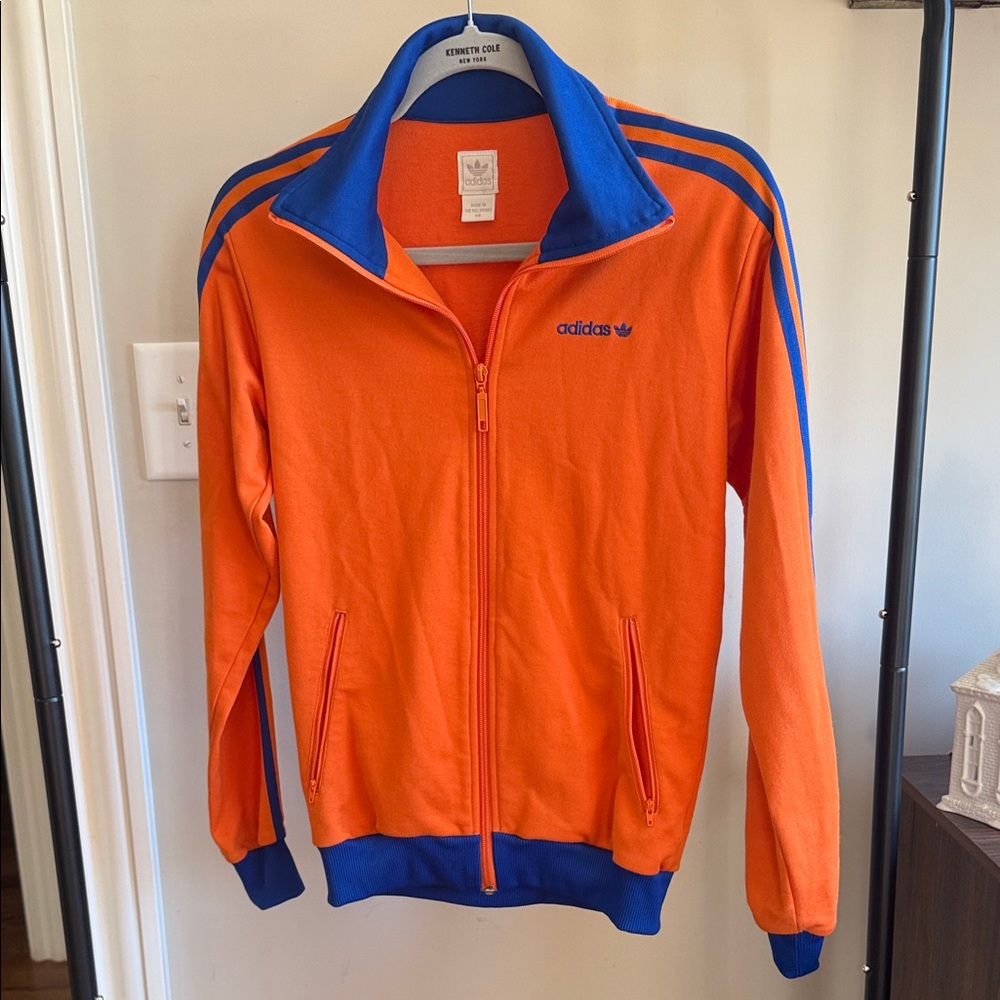 Adidas Bold Orange and Blue Jacket